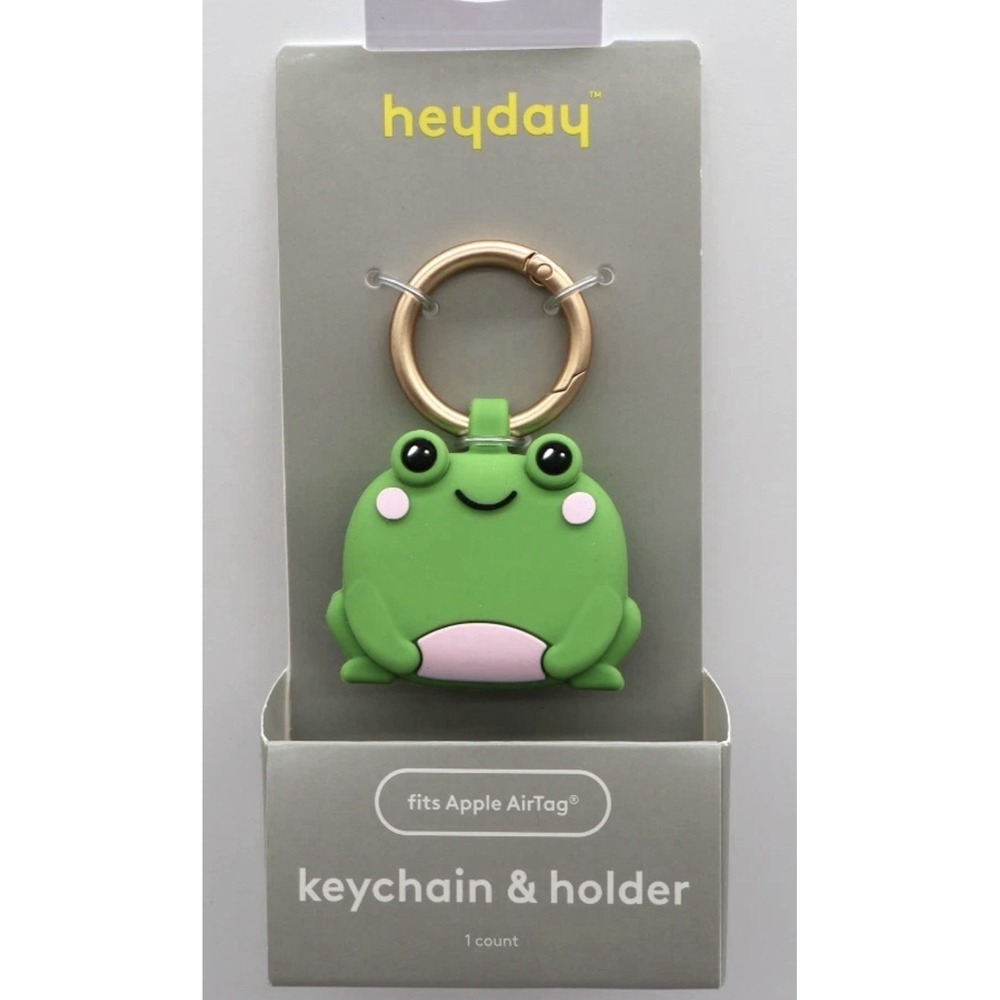 Apple AirTag Keychain Heyday FROG Silicone Carabiner Accessory Holder NEW